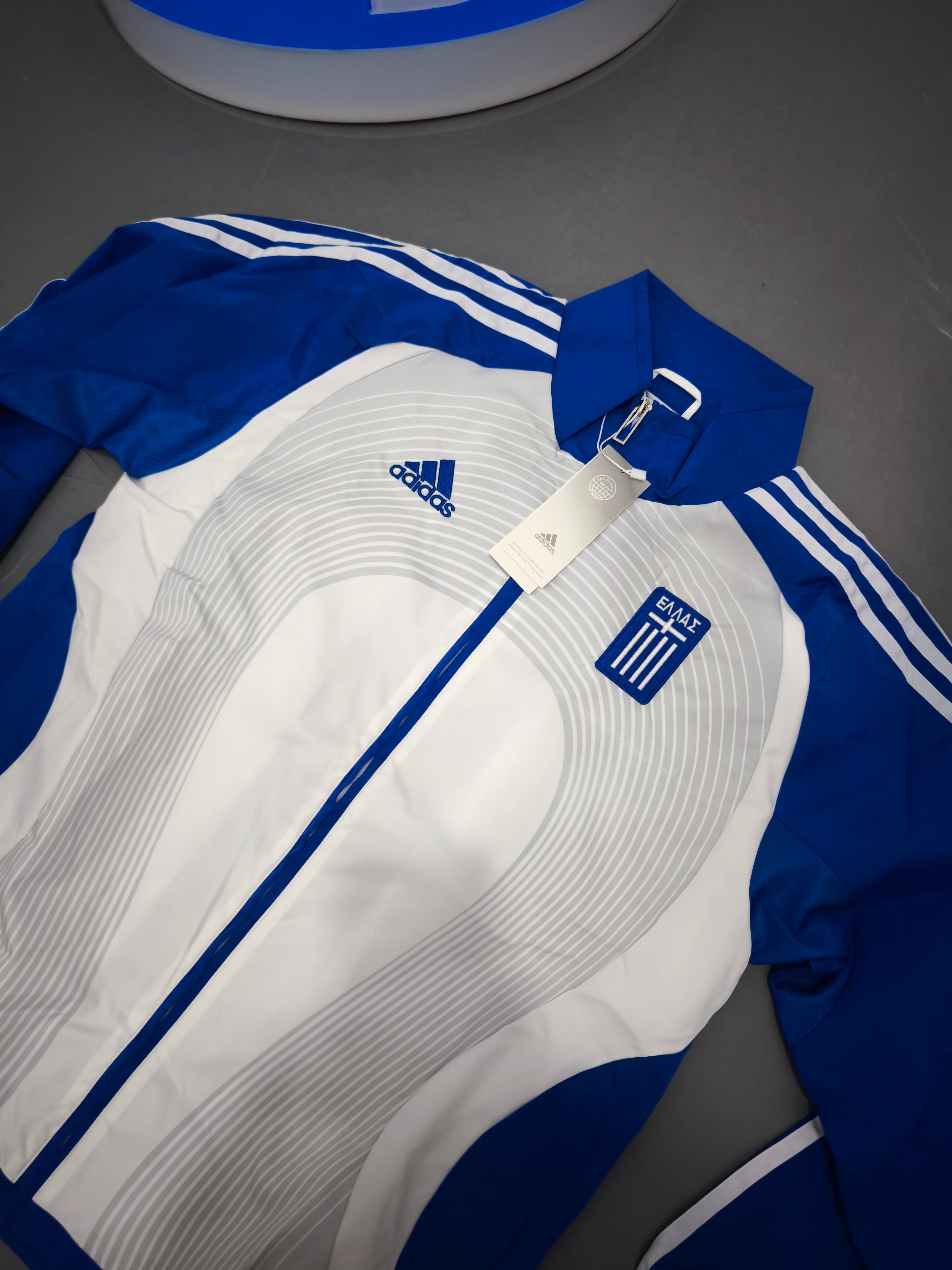 Adidas Greece National Team Jacket Blue/White – New with Tags 🇬🇷
