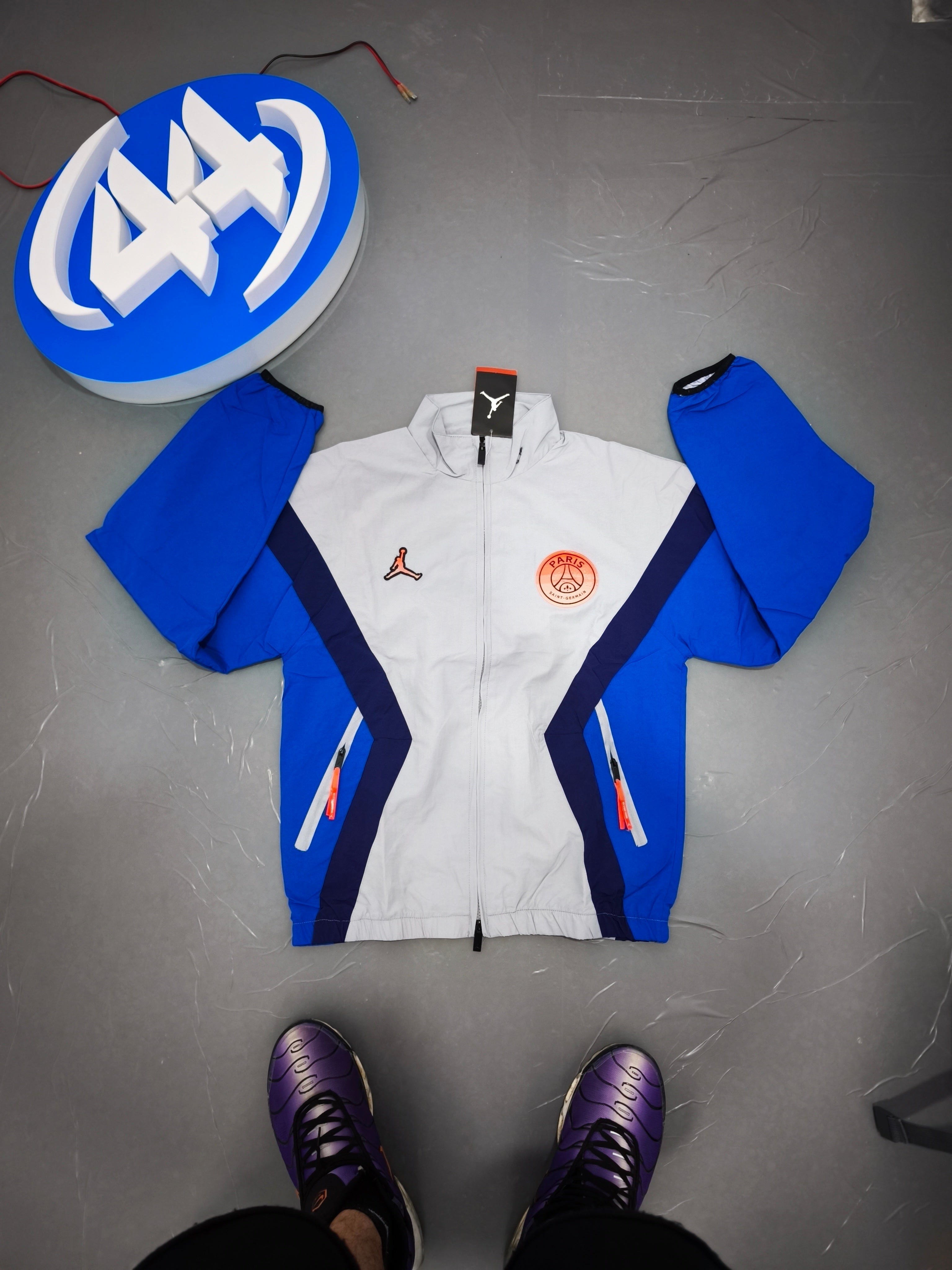 Jordan x PSG Windbreaker Jacket Blue/White – Brand New with Tags