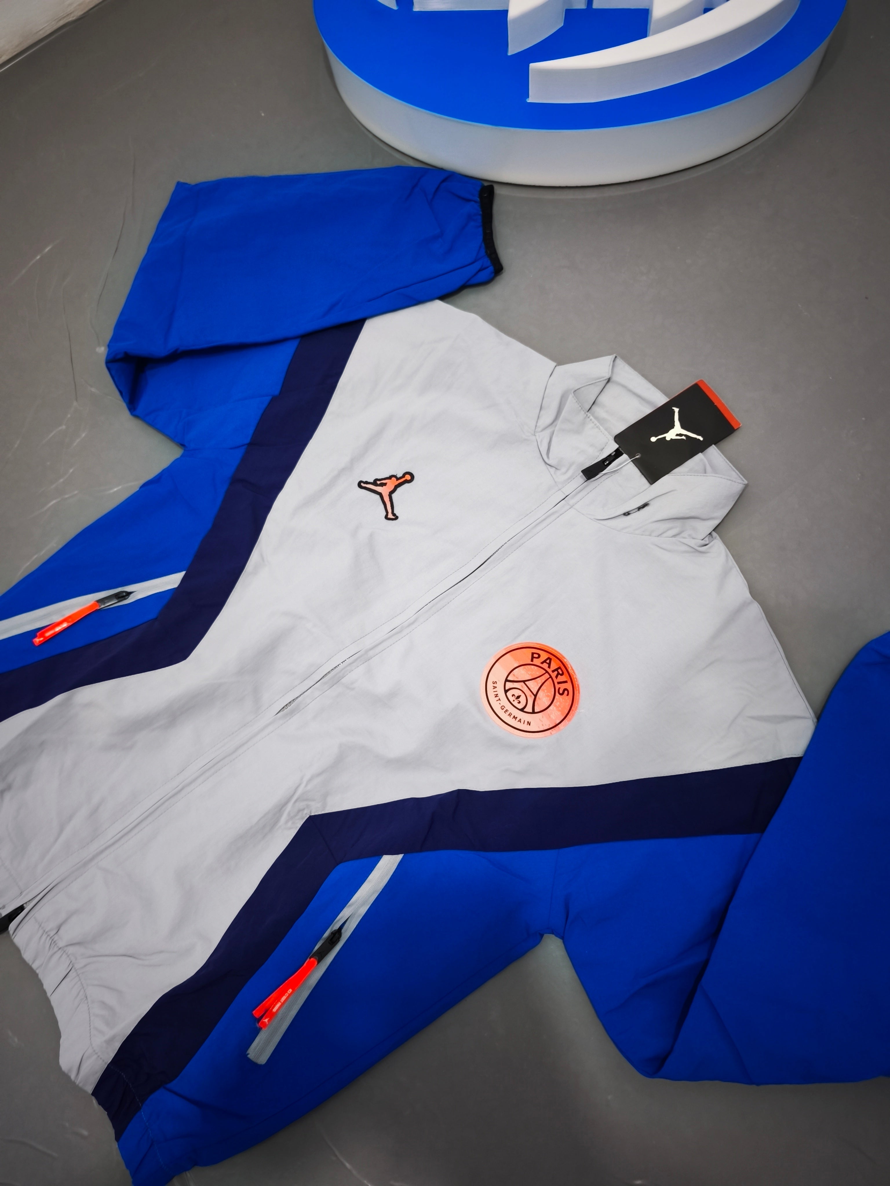 Jordan x PSG Windbreaker Jacket Blue/White – Brand New with Tags